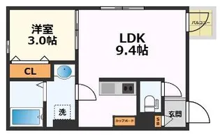カーササクラーレ【1階】の間取り