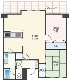 ロワールマンション大江【8階】の間取り