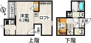 CB鳩ヶ谷イシス【1階】の間取り