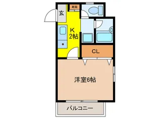 ティモール御影【3階】の間取り