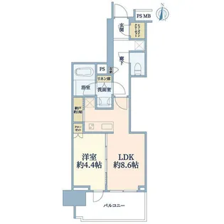 クレヴィア小石川後楽園【11階】の間取り