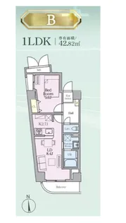 目黒ミシェルヨコマエ【4階】の間取り