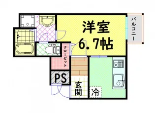 プラチナム松屋町【3階】の間取り
