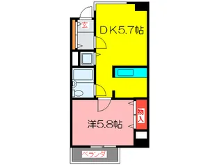 森之宮スカイガーデンハウス【5階】の間取り