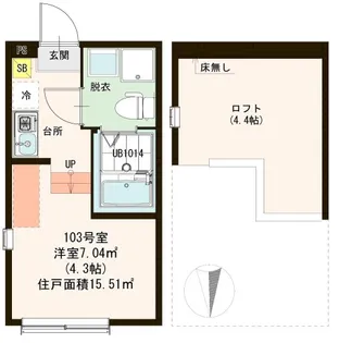 ハーモニーテラス北綾瀬II【1階】の間取り