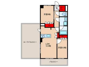 オープンレジデンシア小竹向原ガーデン【5階】の間取り
