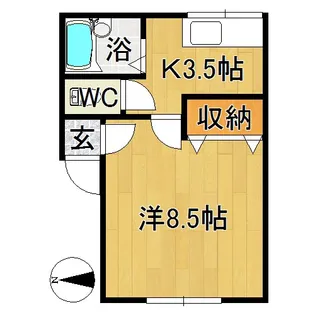 コーポマリア【1階】の間取り