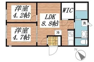 エクウス中村橋【3階】の間取り