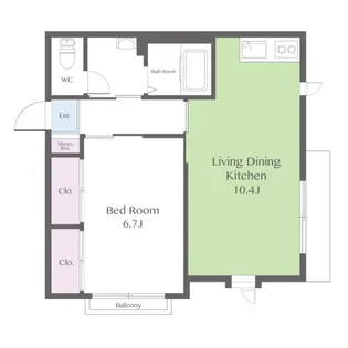 シャーメゾン・シナノII【1階】の間取り