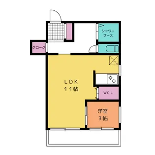 ダイアパレス大曽根【6階】の間取り