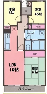 アンリベールII【4階】の間取り