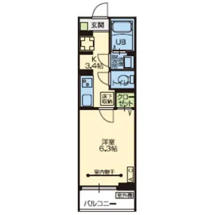 エーデルハイム宮城野【3階】の間取り