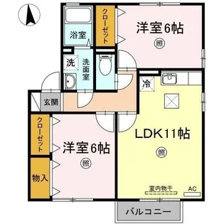 セジュール光永【1階】の間取り