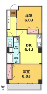 月村マンションNo.10【2階】の間取り