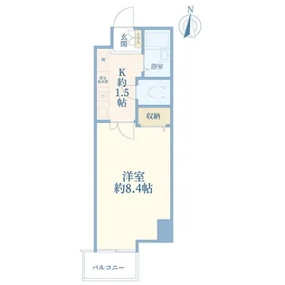 グリーチネHANAMO【3階】の間取り