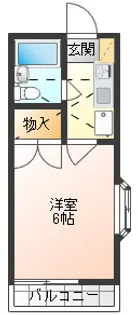 アポロ冨藤II【2階】の間取り