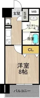 ディオレクレスト東心斎橋【7階】の間取り