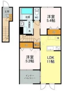 La plata【2階】の間取り