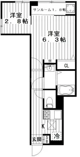 インフィニティパレス【1階】の間取り