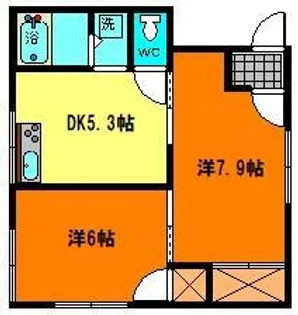 タウニィ高陽【1階】の間取り