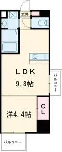 AVENUE KUROSAKI RESIDENCE【14階】の間取り