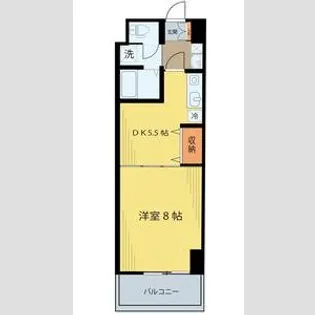 ベルシティ榴ヶ岡【4階】の間取り