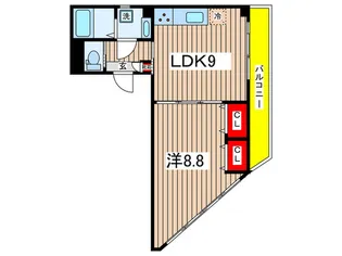 アムール鈴木【6階】の間取り