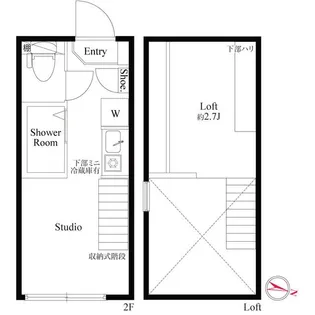 ハーモニーテラス高松【2階】の間取り