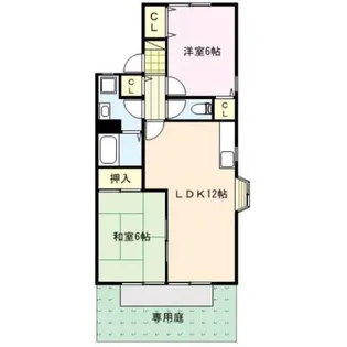 ネオポリス津福【1階】の間取り