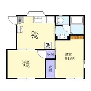 コーポWILL B【1階】の間取り