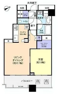 芝浦アイランド ケープタワー【4階】の間取り