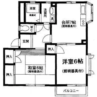 メゾン坂巻D棟【1階】の間取り