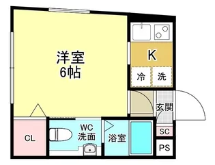 ジュリアス大森中【1階】の間取り