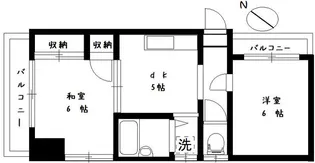 コンフォートイチハラ【5階】の間取り