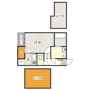 コンフォートベネフィス県庁前2【1階】の間取り