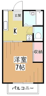 ソレイユ鷹の道【1階】の間取り