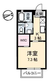 グリーンビュー B棟【2階】の間取り