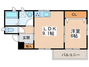 ファミリア三明町【3階】の間取り
