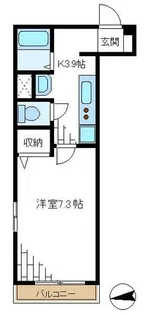 クレール門仲【3階】の間取り