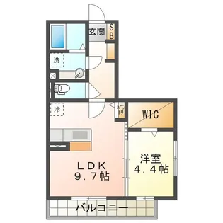 タウンコートI【2階】の間取り