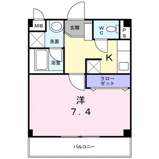 ESPOIR上用賀(エスポワー【2階】の間取り