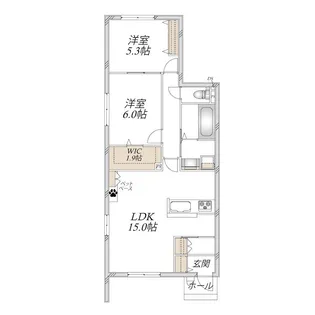 BELLE MAISON星陵台【1階】の間取り