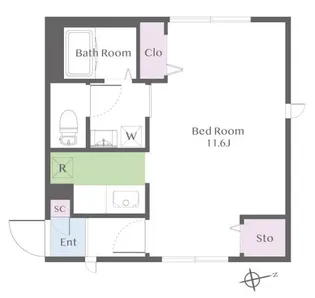 シャーメゾンウエスト【2階】の間取り