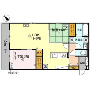 グリーンコート淡路【3階】の間取り