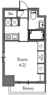 Totsu Residence Shiba【4階】の間取り