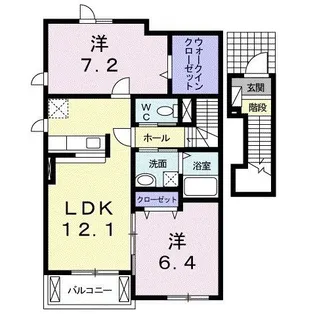 バロン・四辻【2階】の間取り
