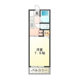 マリーンハイツ【2階】の間取り