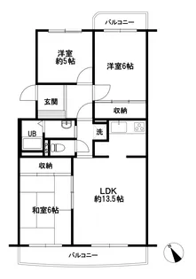 とよはる台サンハイツC棟【3階】の間取り