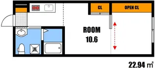 リヴィエール口田【1階】の間取り