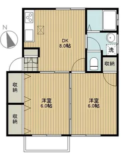 プレイン朝日壱番館【1階】の間取り